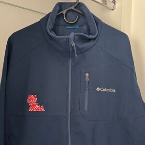 Columbia Men's Ole Miss Navy Blue Performance Jacket
